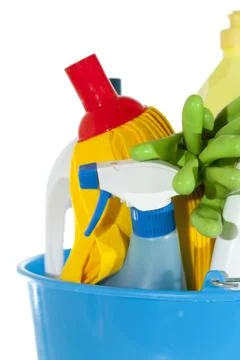 Cleaning set Foto stock