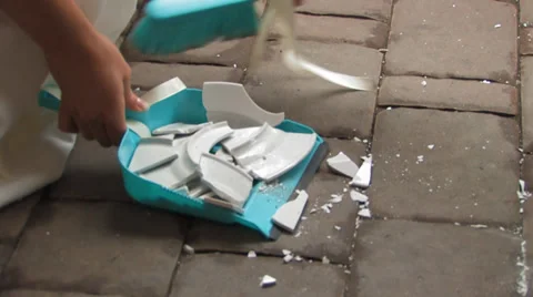 Cleaning shards Stock Footage 35342244