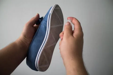 Cleaning shoe Stock Photos