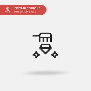 Cleaning Simple vector icon. Illustration symbol design template for web mobi 스톡 일러스트