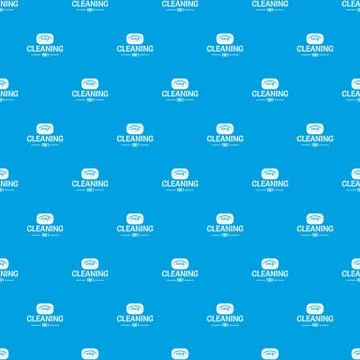 Cleaning soap pattern vector seamless blue Illustrazione stock