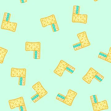 Cleaning sponge bleach vector seamless pattern Stock Illustration