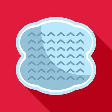 Cleaning sponge for household hygiene flat design icon Stock Illustration