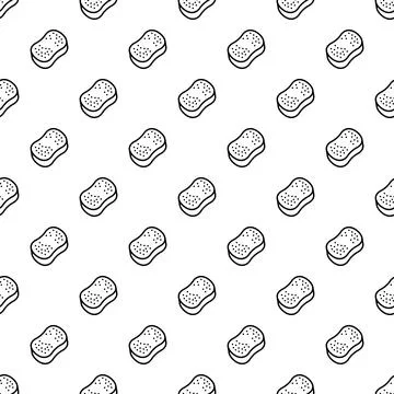 Cleaning sponge pattern seamless textile surface background Stock Illustration