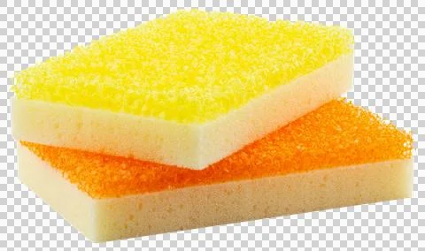 Cleaning sponge with soft foam Stock Photos