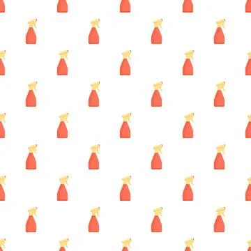 Cleaning spray bottle pattern creating seamless background texture 库存插图