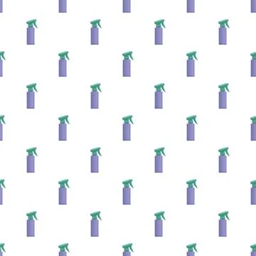 Cleaning spray bottle pattern for hygiene and housework Stock Illustration