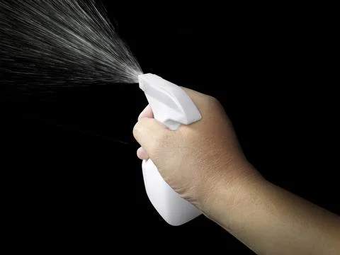 Cleaning spray bottle Foto stock