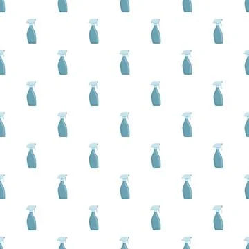 Cleaning spray bottle seamless pattern for household hygiene Stock Illustration