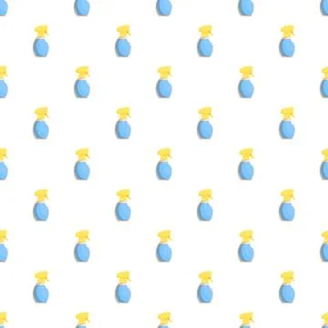 Cleaning spray bottle seamless pattern for household hygiene Stock Illustration