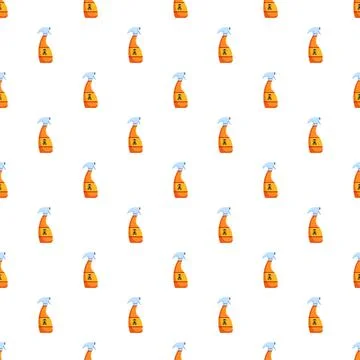 Cleaning spray bottles displaying danger pattern Stock Illustration