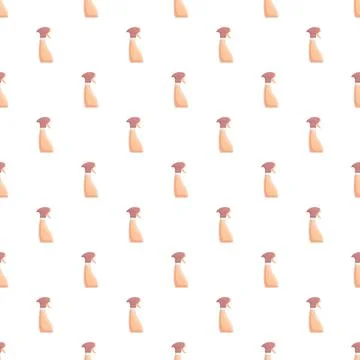 Cleaning spray bottles seamless pattern for hygiene background Stock Illustration