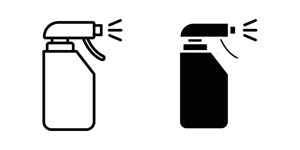 Cleaning spray icon vector design illustrations Stock Illustration