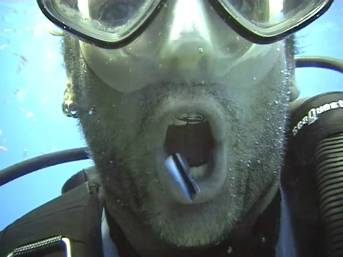 Cleaning station for divers Stock Footage 46749061