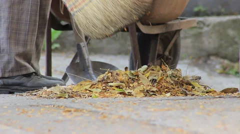 Cleaning of Street Stock Footage 32280328