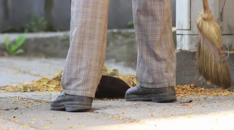 Cleaning of Street Stock Footage 32281309