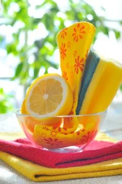 Cleaning supplies Stock Photos