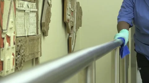 Cleaning Surfaces 2 Stock Footage 49615282