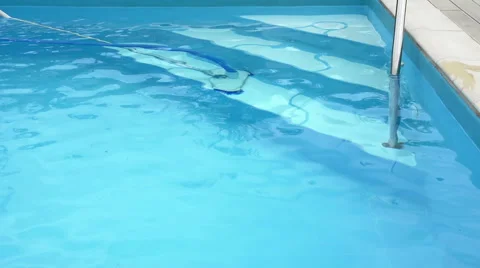 Cleaning the swimming pool. Stock Footage 53046142