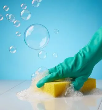 Cleaning tiles Stock Photos
