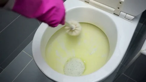 Cleaning toilet Stock Footage 84514730