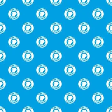 Cleaning toilet pattern vector seamless blue 库存插图