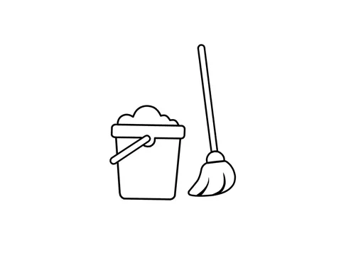 Cleaning tool animation Stock Footage 332408802