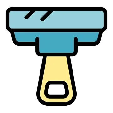 Cleaning tool with ergonomic handle for efficient scrubbing and washing Illustration