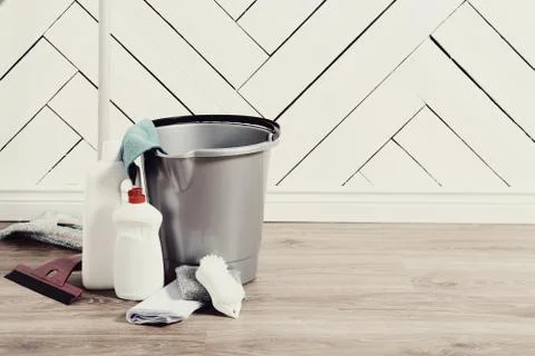 Cleaning tools Stock Photos