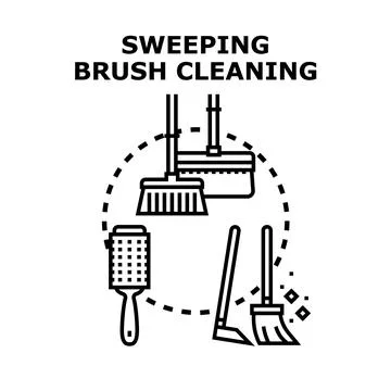 Cleaning tools vector concept for hygiene and sanitation Illustrazione stock