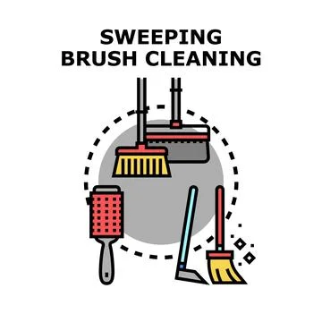 Cleaning tools vector concept for hygiene and sanitation Illustrazione stock