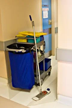 Cleaning trolley Stock Photos