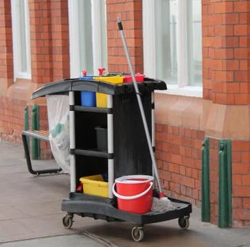 Cleaning Trolley. Stock Photos