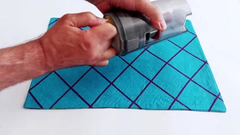 Cleaning Vacuum Filter Over Blue Cloth: A Simple Maintenance Tip Vídeos de archivo 313469737