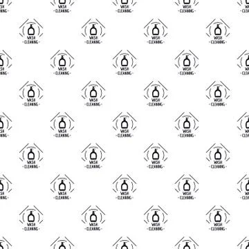 Cleaning wash pattern seamless Illustrazione stock