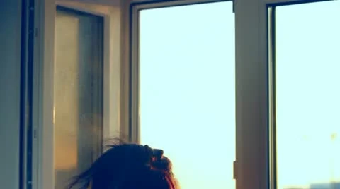 Cleaning a window Video stock 21768169