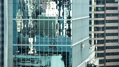 Cleaning window Stock Footage 77748270