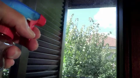 Cleaning windows Video stock 28187932