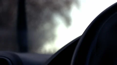 Cleaning windscreen with screen wash and wipers on car Stock-Footage 233575054