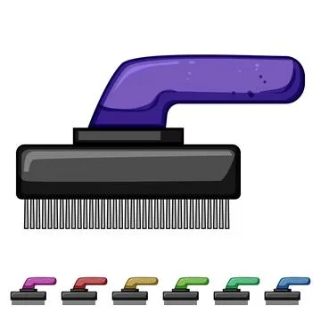 Cleaning wire brush cartoon vector graphic Stock Illustration