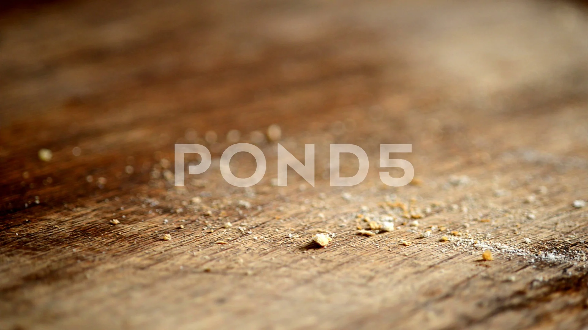 Cleaning A Wooden Kitchen Table Video Clip 100066952