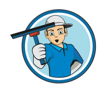 Cleaning worker cartoon design Stock Illustration