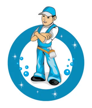 Cleaning worker design Stock Illustration