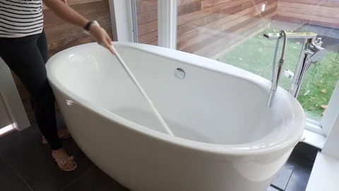 CleaningBathtub Stock Footage 120855880