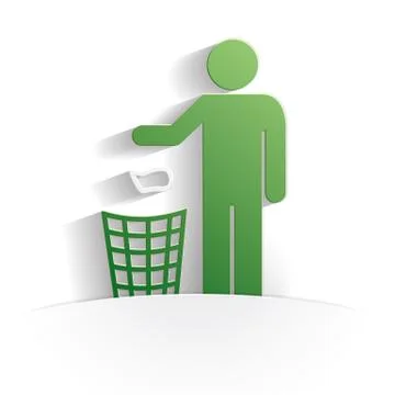 Cleanliness icon paper Stock Illustration