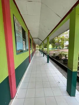 Cleanliness of the school building Stock Photos