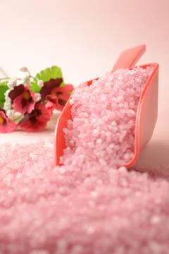 Cleansing Bath Salts Stock Photos
