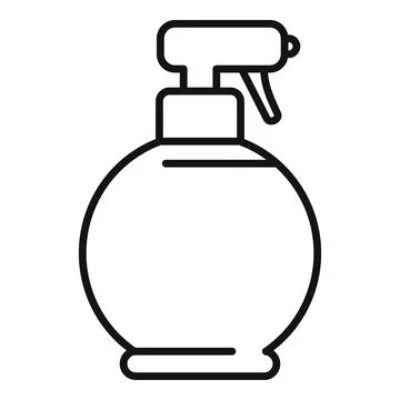 Cleansing container nozzle icon outline vector. Palm wash hand Ilustración de archivo