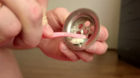 Cleansing the docking ring on the shell from the rust accumulated dirt and Stock Footage 61777292