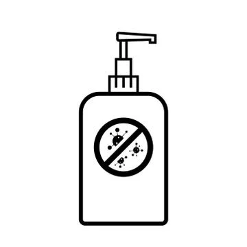 Cleansing gel icon vector Stock Illustration